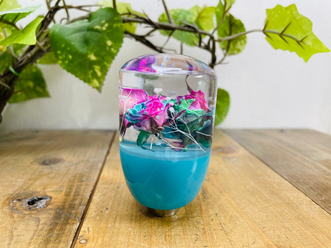 Underwater Flower Shift Knob Purple Twotone Rose and Etsy