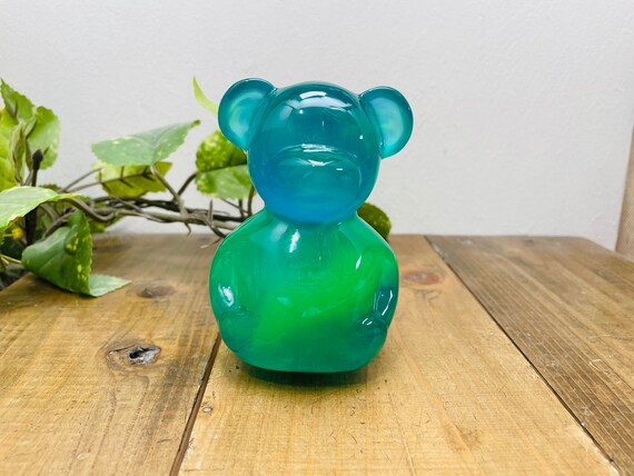 シフトノブ くまちゃん ストームブルー系 - Etsy 日本