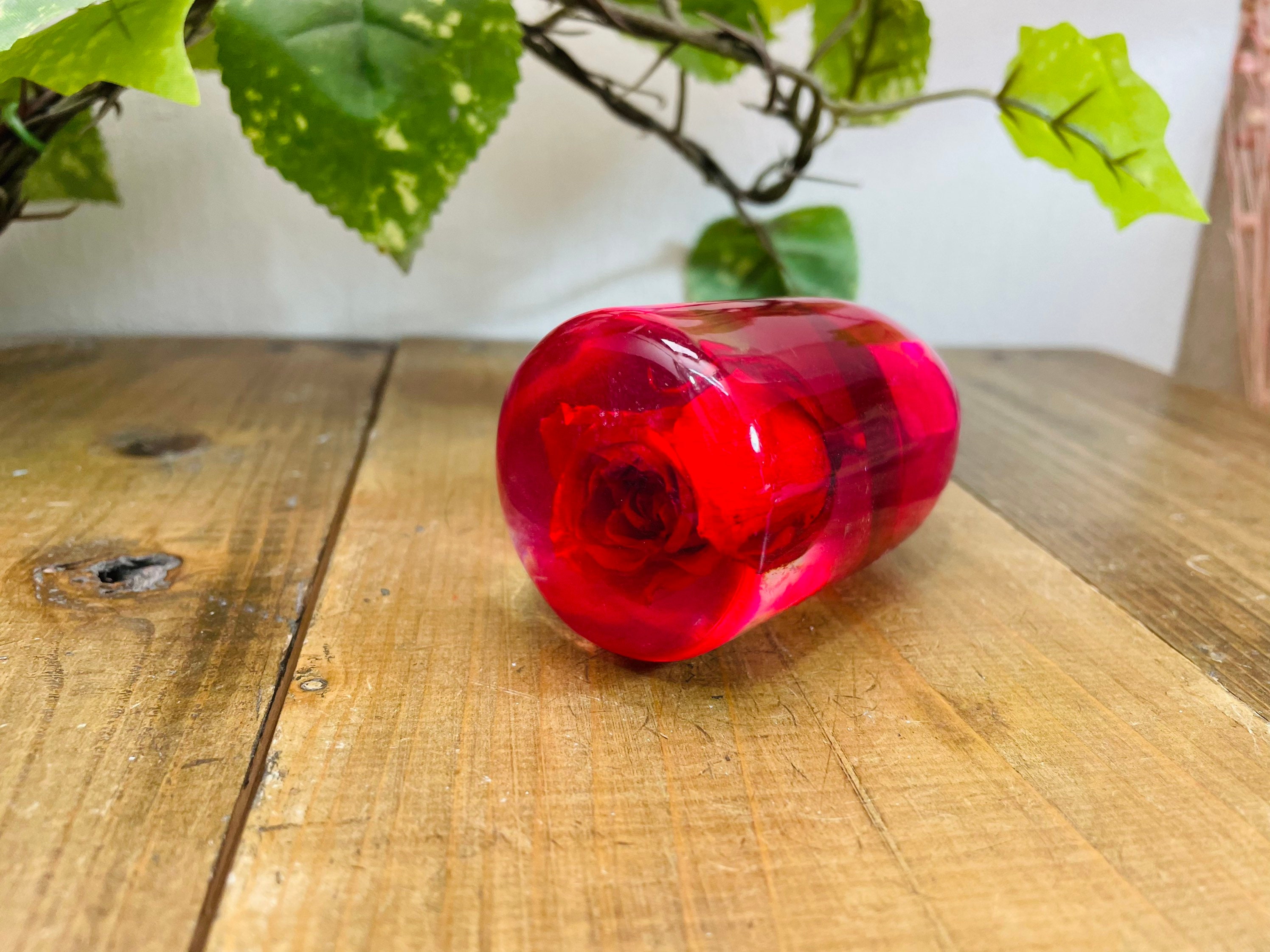 Underwater Flower Shift Knob One Rose Red Etsy