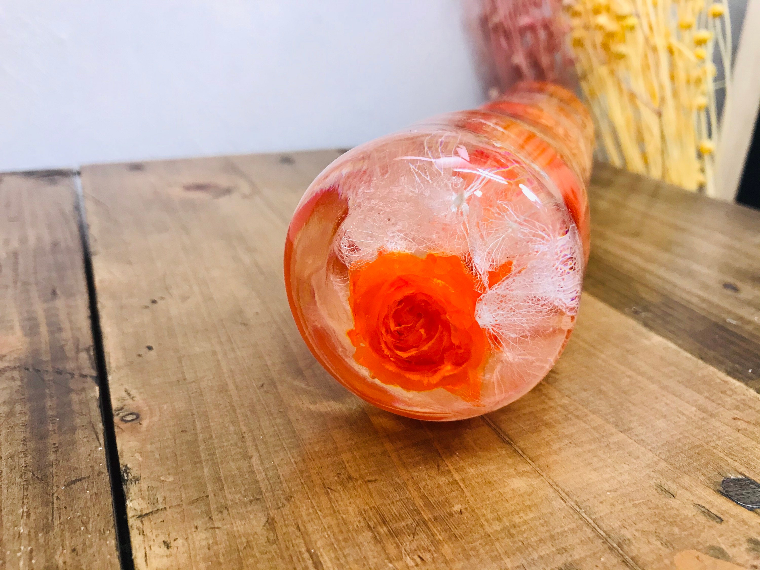 Underwater Flower Shift Knob Long Type Rose and Hydrangea Etsy