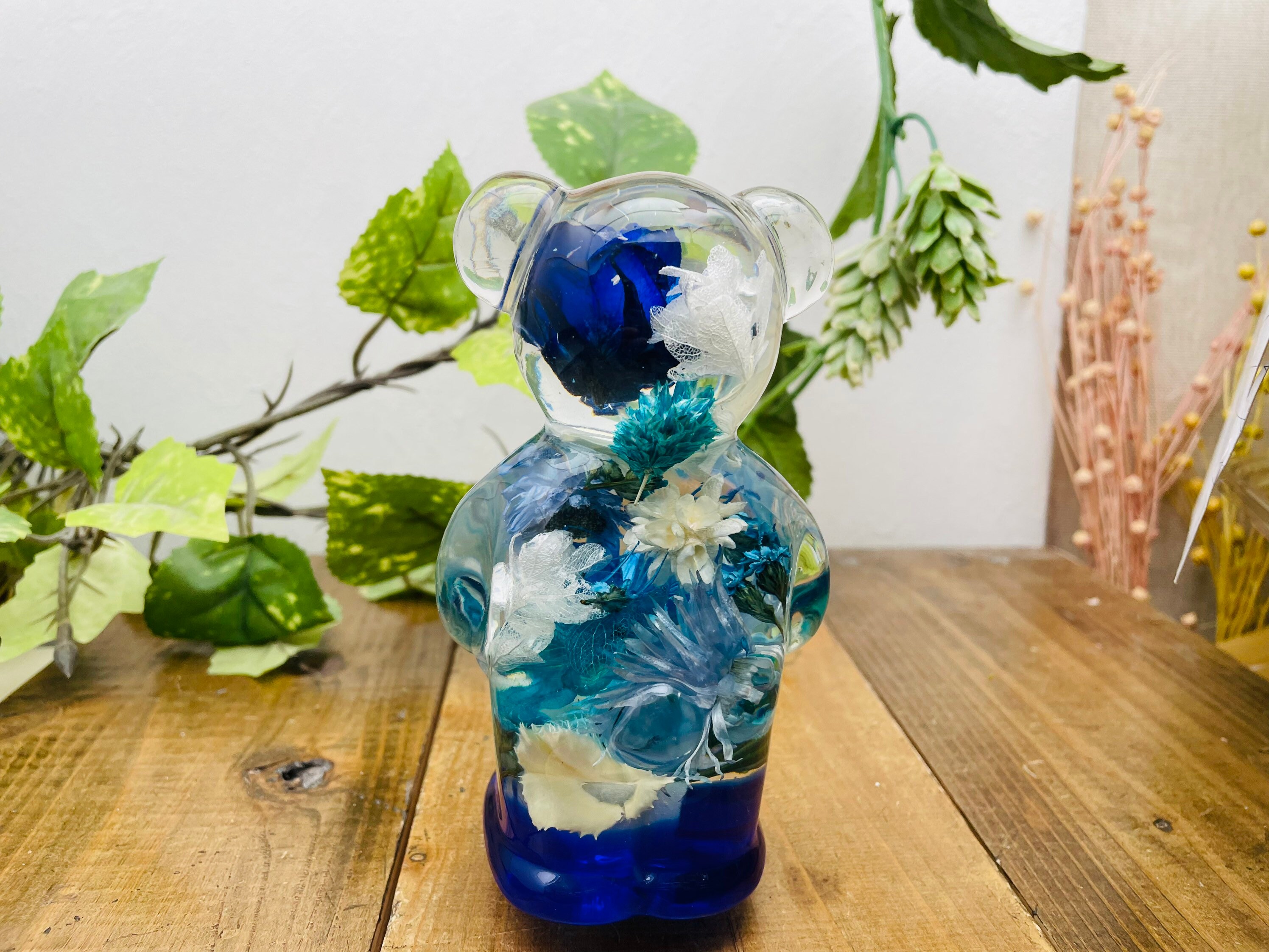 Underwater Flower Shift Knob Kuma-chan Blue Flower Garden - Etsy