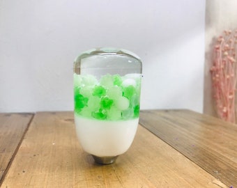 Gałka zmiany biegów konpeito zielona biała