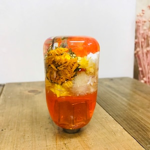 Underwater flower shift knob flower garden orange