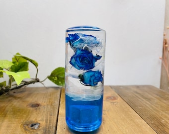 Podwodna gałka zmiany biegów w kolorze cylindrycznym typu M w kolorze różowym i niebieskim hortensji