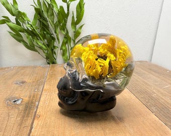 Underwater Flower Shift Knob - Skull - Single Sunflower