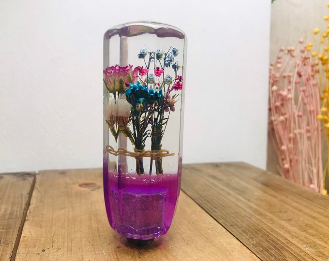 Underwater Flower Shift Knob Purple and Blue Bouquet Etsy