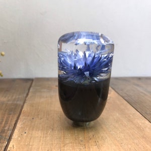 Underwater flower shift knob silver daisy blue-purple