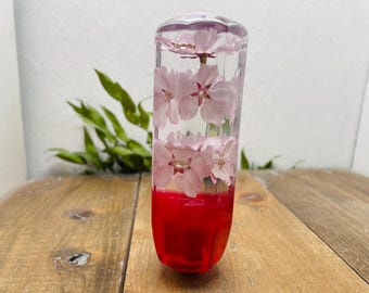 Submerged Flower Shift Knob, Cherry Blossom, Red