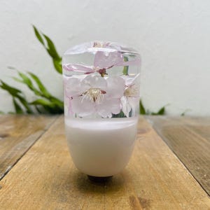 Submerged Flower Shift Knob, Cherry Blossom, White