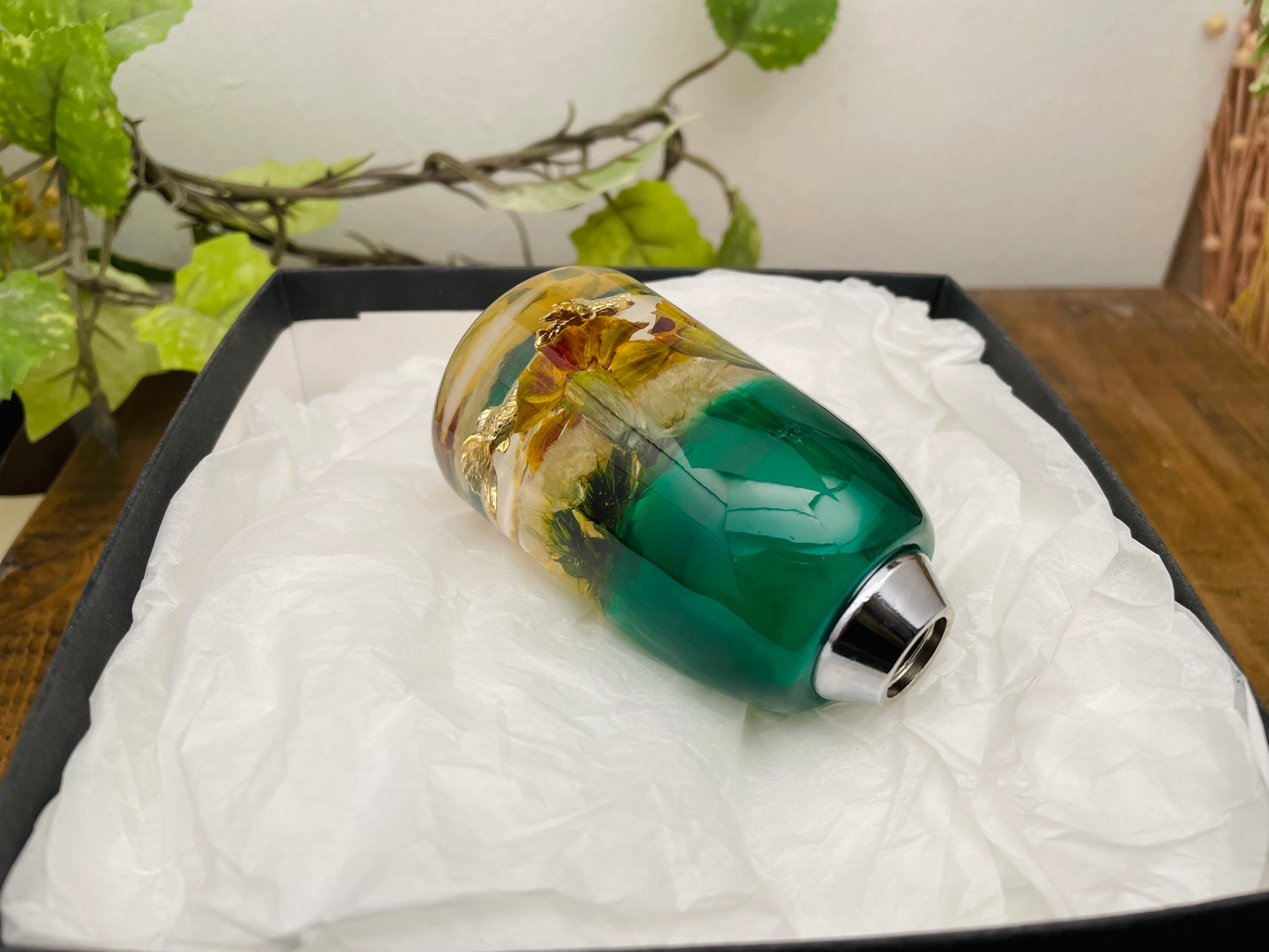 水中花シフトノブ 箱庭金魚 グリーン - Etsy 日本