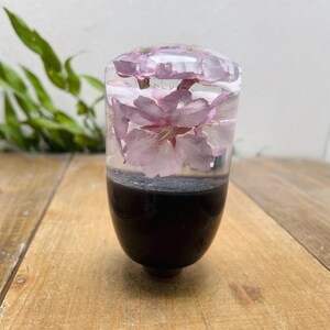 Water Flower Shift Knob, Cherry Blossom, Black