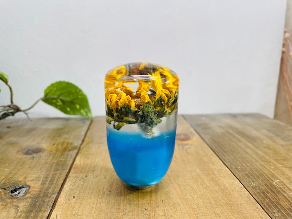 Underwater Flower Shift Knob Sunflower Blue Etsy