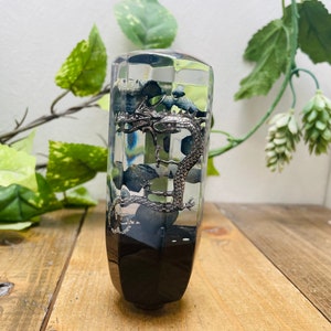 Underwater flower shift knob dragon and rose petal black