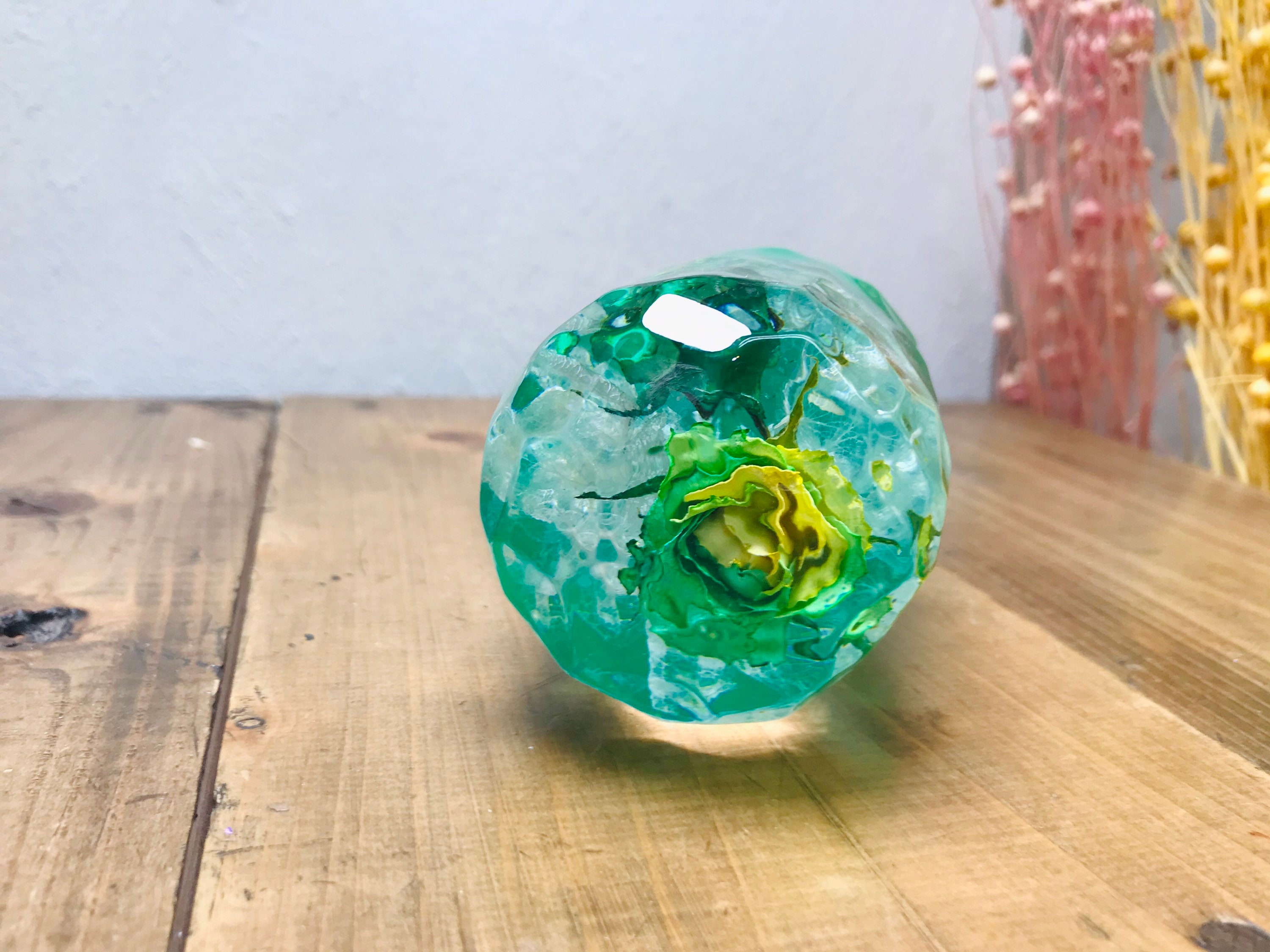 Underwater Flower Shift Knob Ice Type Rose and Hydrangea Glyn Etsy