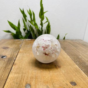 Växelspaksknopp med nedsänkt blommotiv, Hanadama, Gyugyutto Sakura, Vit