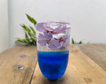 Underwater Flower Shift Knob - Cherry Blossom - Blue