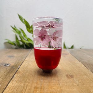 Submerged Flower Shift Knob, Cherry Blossom, Red