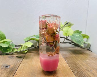 Underwater Flower Shift Knob - Bouquet of Pink Roses