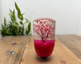 Underwater Flower Shift Knob - Mini Baby's Breath - Pink