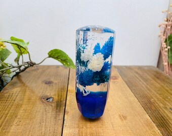 Underwater flower shift knob Boa plant bouquet blue