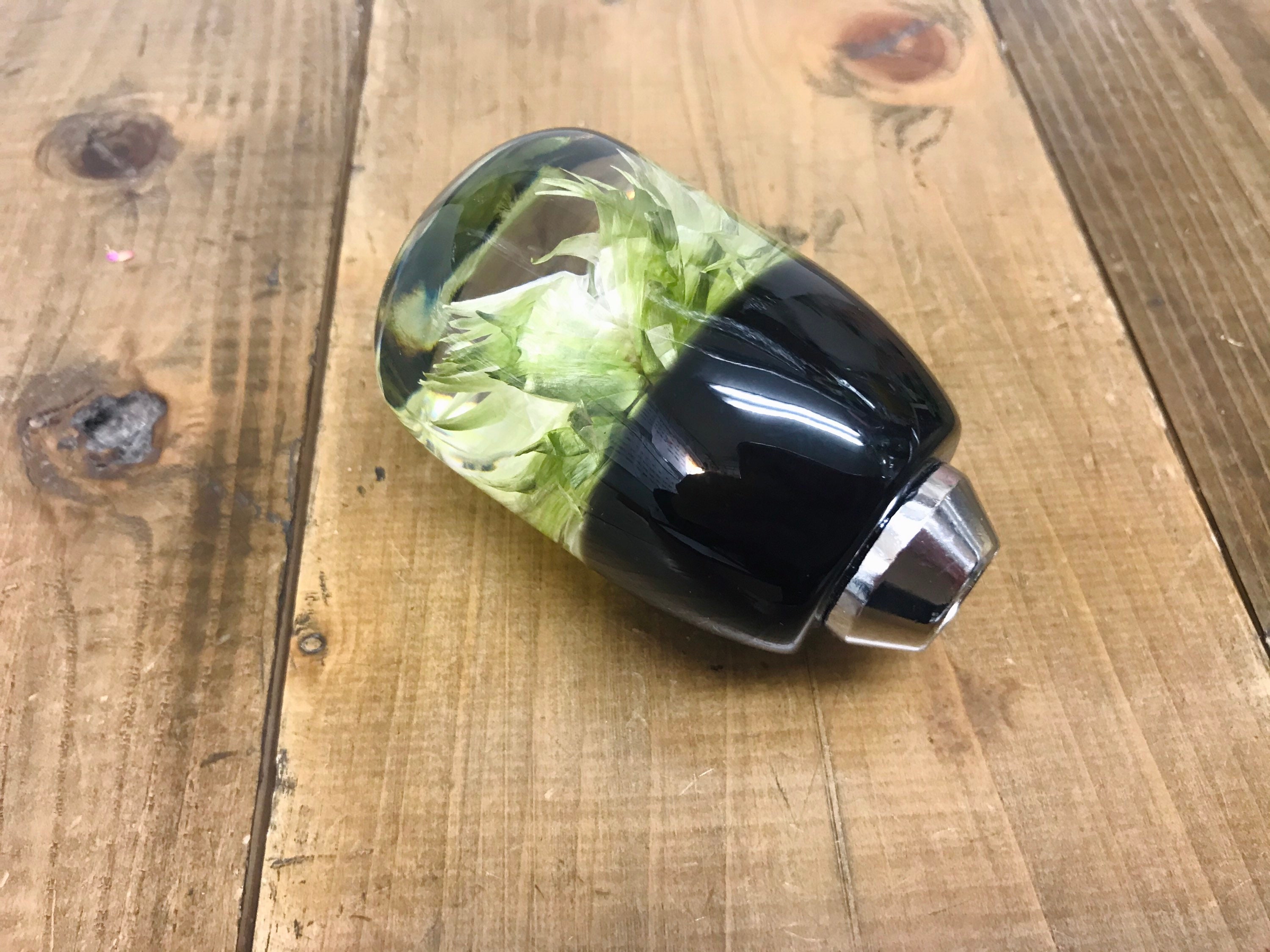 Underwater Flower Shift Knob Silver Daisy Khaki Etsy