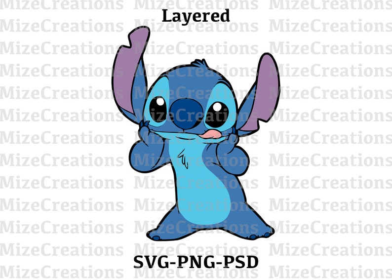 Download Clip Art Art Collectibles Layered Stitch Svg Lilo And Stitch Svg Cameo Stitch Cut File For Cricut Silhouette Stitch Png Stitch Svg