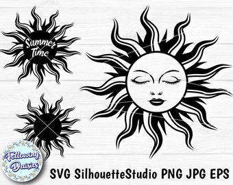 Sun Face Svg Etsy Sun Face Svg Etsy