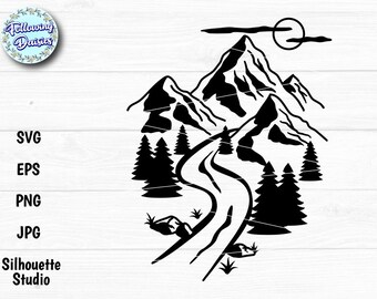 Free Free 232 Mountain River Svg SVG PNG EPS DXF File