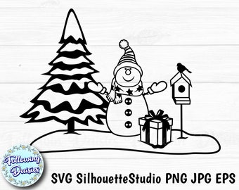 Download Winter Landscape Svg Etsy
