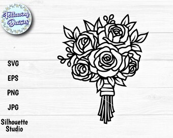 Rose Bouquet Svg Etsy Rose Bouquet Svg Etsy