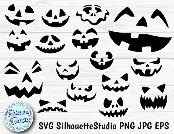 HALLOWEEN FACES in SVG Funny faces Scary faces Halloween