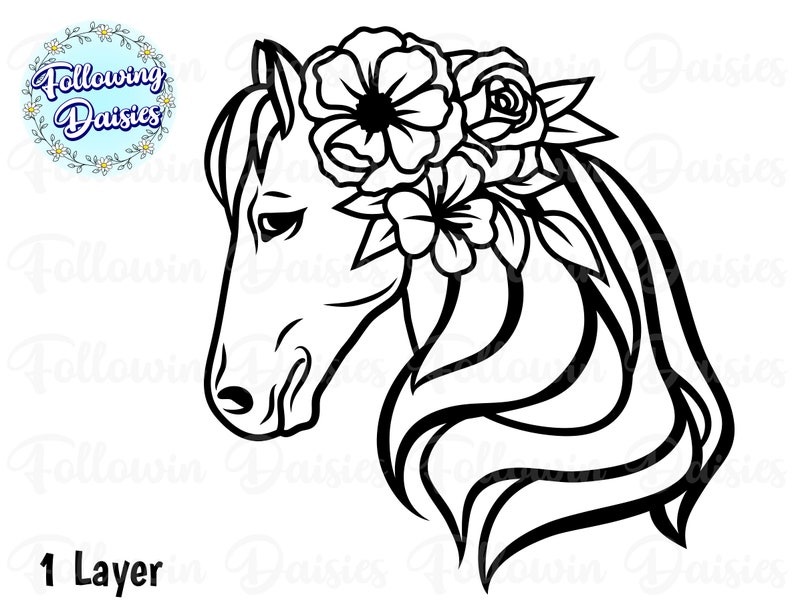 Free Free 317 Floral Horse Svg Free SVG PNG EPS DXF File