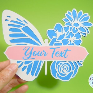 BUTTERFLY MONOGRAM SVG, Butterfly layered, Butterfly svg cricut, Floral butterfly, Butterfly silhouette, Svg files for cricut and silhouette