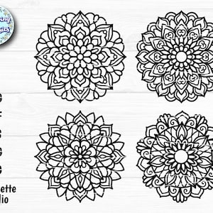 MANDALAS SVG, fichier svg Mandala pour cricut, vecteur de Mandala, bundle svg Mandala, fichiers Svg pour cricut et silhouette, téléchargement immédiat