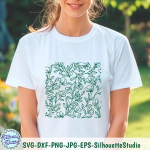 Seamless FLORAL PATTERN SVG, Pattern svg background, Pattern design svg, Floral pattern digital download,Cut files for cricut and Silhouette