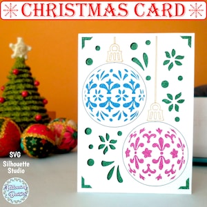 クリスマス カード SVG、メリー クリスマス、カード テンプレート、クリカット用クリスマス カード、クリスマス グリーティング カード、クリカットとシルエット用カット ファイル