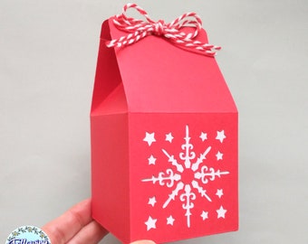 CHRISTMAS Gift BOX SVG, Christmas box svg, Gift box template, Gift box svg for cricut, Christmas svg, Svg file for cricut and silhouette