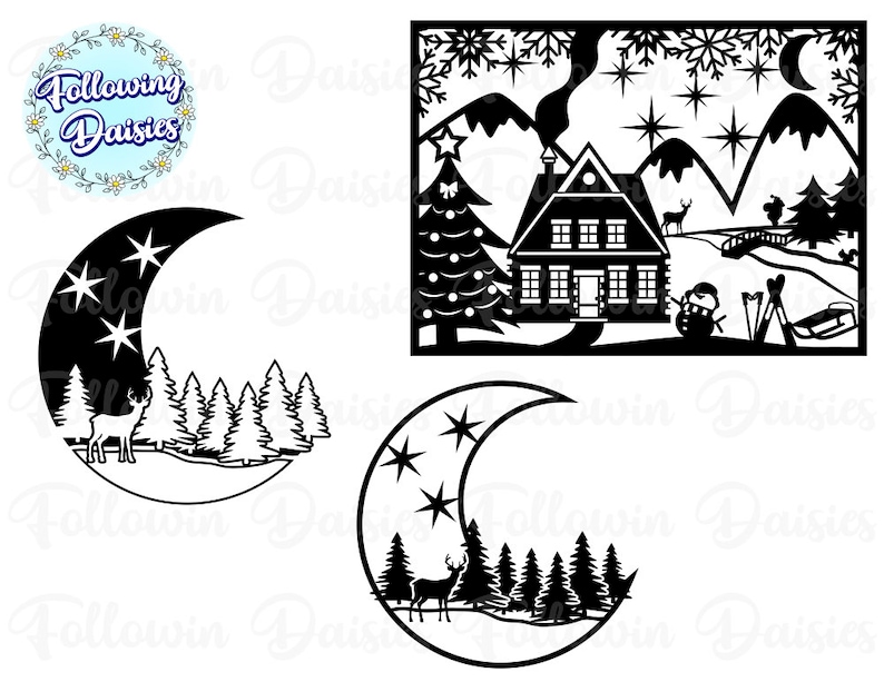 Xmas decoration 45 Christmas designs More Than 50/% off Paper cut template Svg files for Cricut and Silhouette CHRISTMAS BUNDLE in SVG