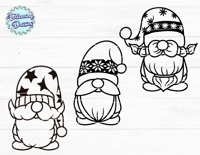 Christmas Gnomes SVG Bundle: Cricut & Silhouette Cut Files - Etsy
