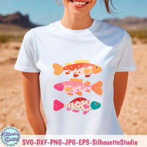 FISH SVG, Tropical fish svg, Sea animals svg, Layered SVG file, Under the sea svg, Cute fish svg, Svg files for Cricut and Silhouette