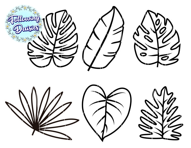 tropical-leaves-svg-floral-summer-tropical-leaf-nature-exotic-flora-forest-paper-cut-template-cut-files-for-cricut-and-silhouette-etsy