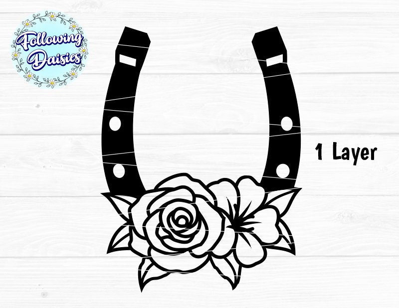 NEW! Ruxpinsrags Western Floral Horseshoe Rancher db-  main image 3