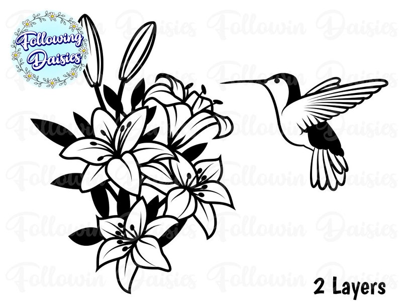 Free Free 90 Flower Hummingbird Svg Free SVG PNG EPS DXF File