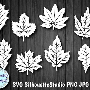 FEUILLES D’ARBRE en SVG, Nature, Plantes, Automne, fichiers svg pour Cricut et Silhouette, Modèles de coupe