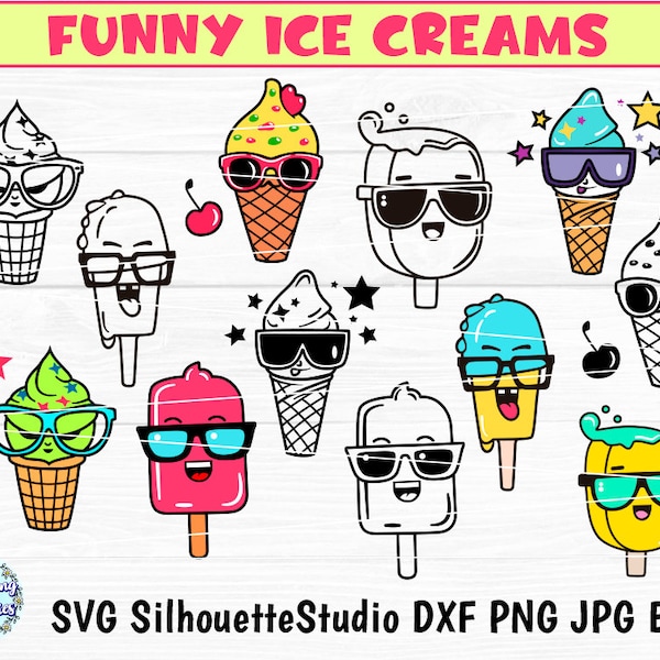 ICE CREAM SVG, Ice cream svg layer, Summer svg, Beach, Holidays, Ice Cream cone svg, Ice lolly svg, Svg files for cricut and silhouette