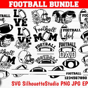 FUTEBOL SVG, capacete de futebol, mãe de futebol, pai de futebol, esporte, monograma, floral, arquivos Svg para cricut e silhueta, modelo de corte de papel