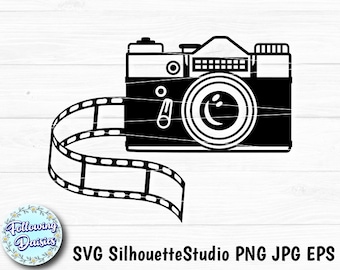 CAMERA in SVG, Retro Photo Camera, Photographer, Photography, Camera Vintage, Svg files for cricut and silhouette, Paper cut template