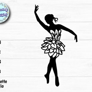 BALLERINA in SVG, Ballet dancer svg, Ballerina silhouette, Paper cut template, Svg files for cricut and silhouette
