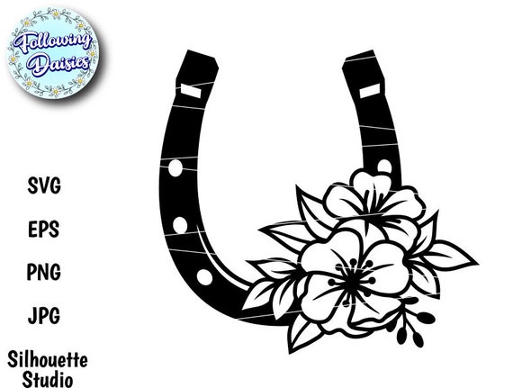 HORSESHOE SVG, Floral Horseshoe, Flowers, Ranch, Horses, Horse Riding, Svg  Files for Cricut and Silhouette, Paper Cut Template -  Hong Kong