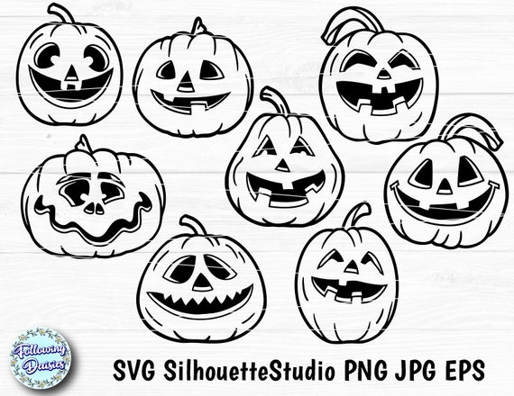 Jack O Lantern Pumpkin Face SVG Halloween Svg Silhouette Cut -  Sweden